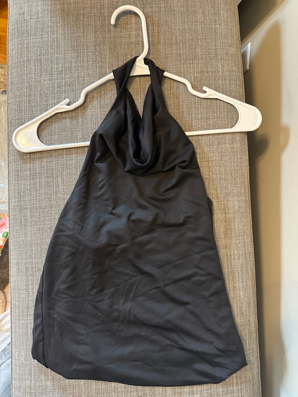 LOFT Black Cowl Neck Halter Top